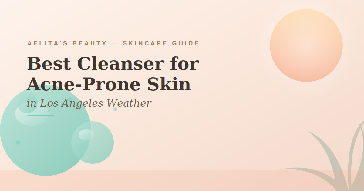 Best Cleanser for Acne-Prone Skin in Los Angeles Weather