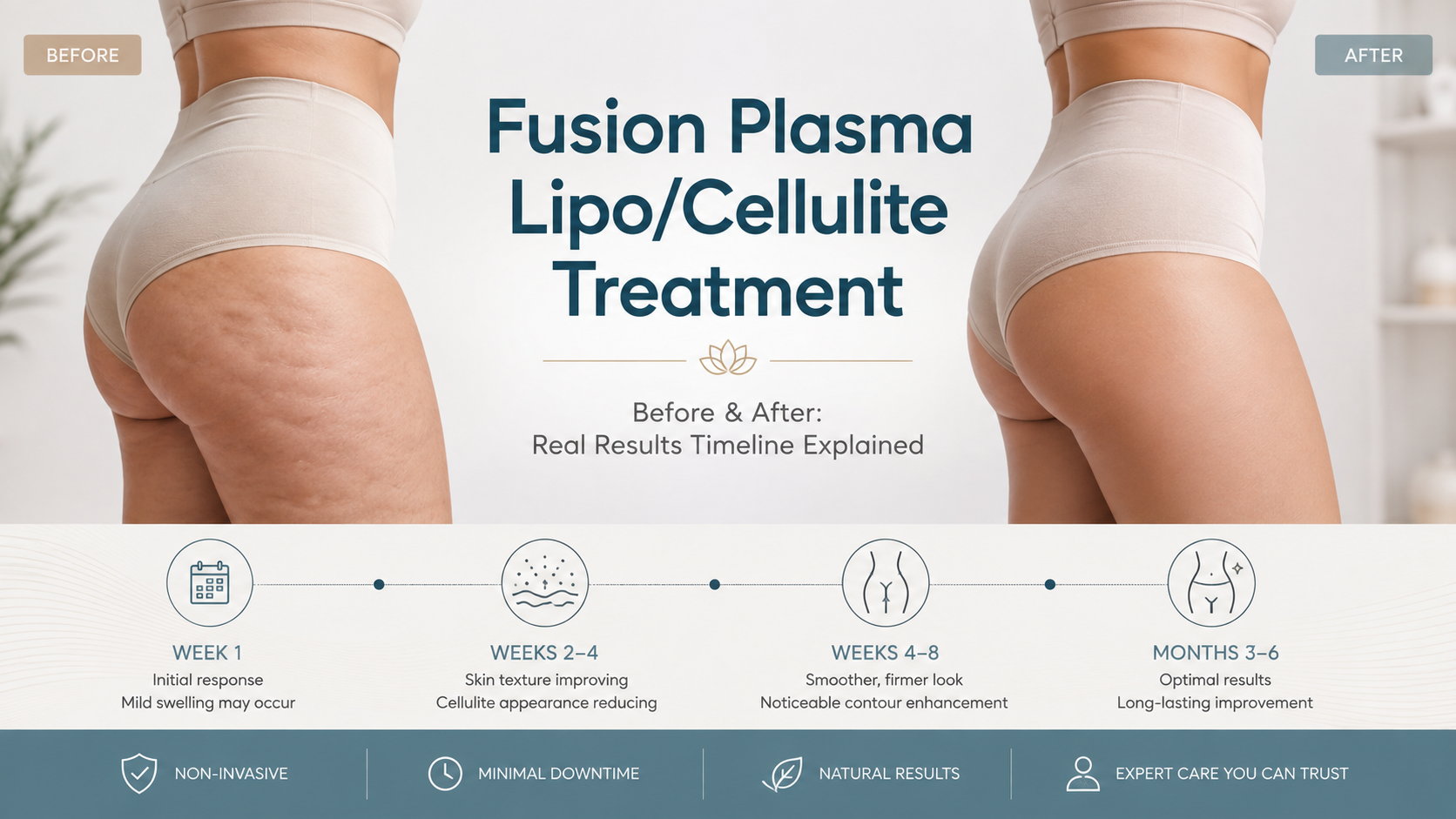 Fusion Plasma Lipo/Cellulite Treatment Before & After Results