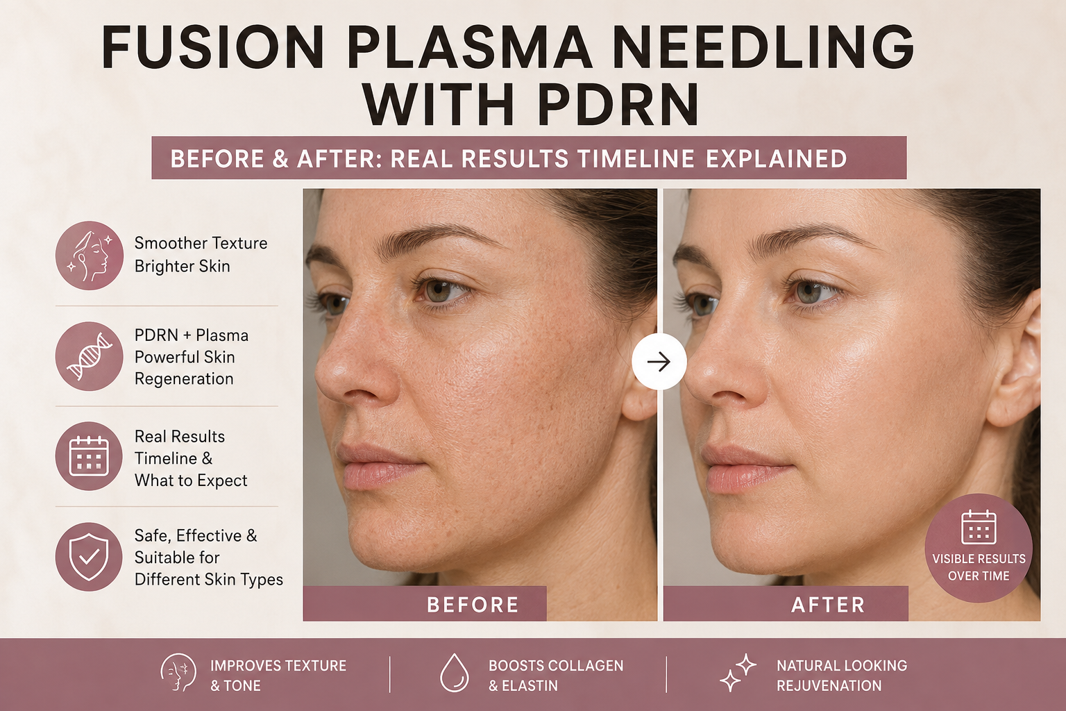 Fusion Plasma Needling with PDRN Before & After