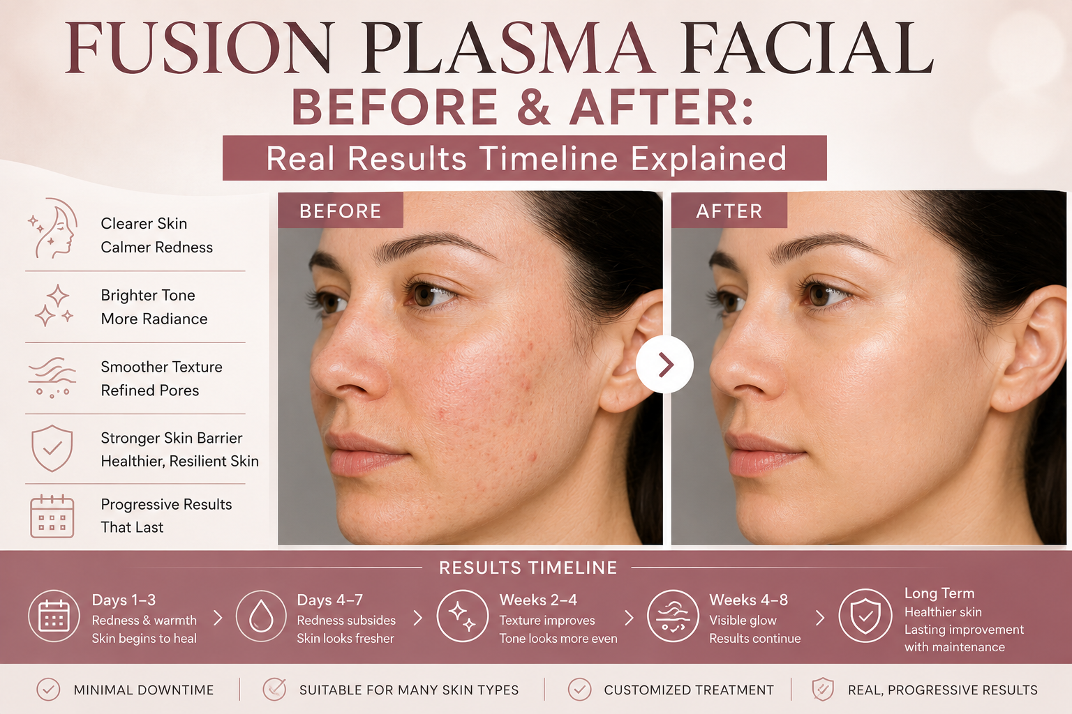 Fusion Plasma Facial Before & After